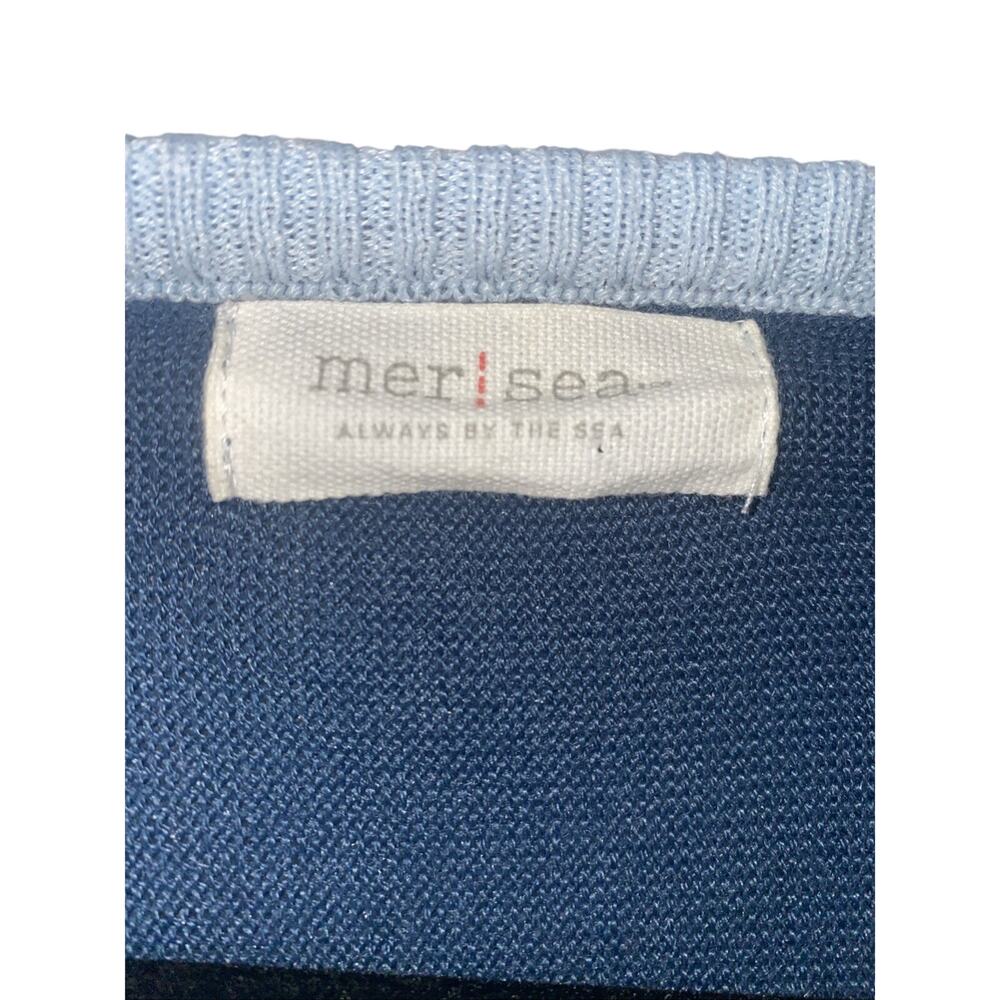 Mersea Blue Catalina Sweater One Size Oversized Pockets Poncho Lightweight - Picture 6 of 8